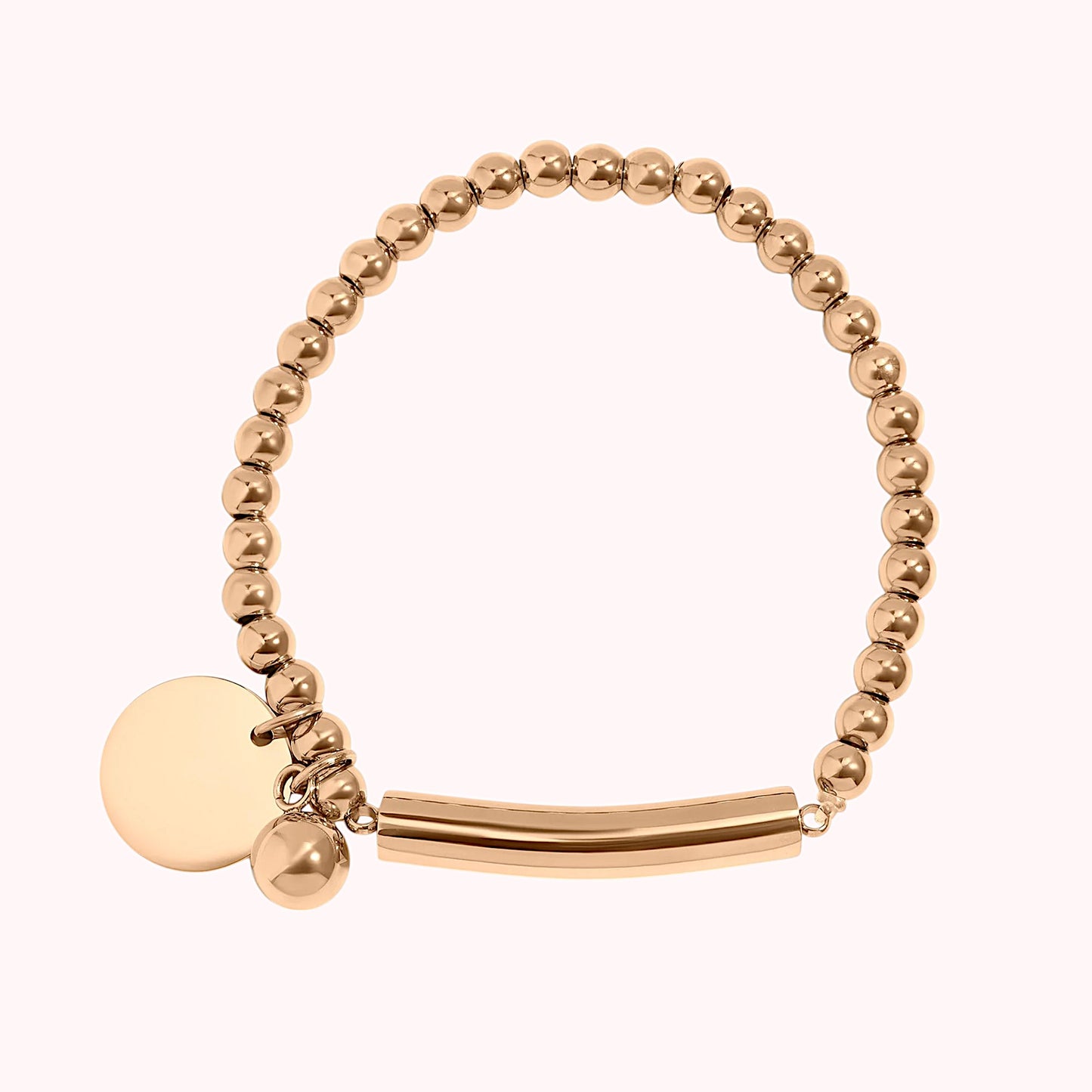 Beaded Stretch Bracelet w/ Charm