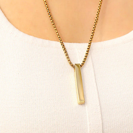 4-Sided Vertical Bar Necklace