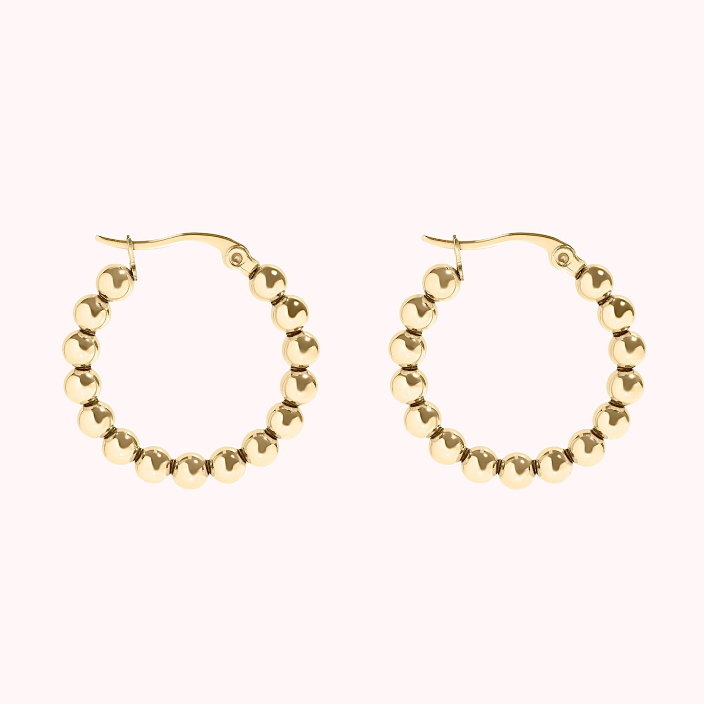 Ball Circle Hoop Earrings