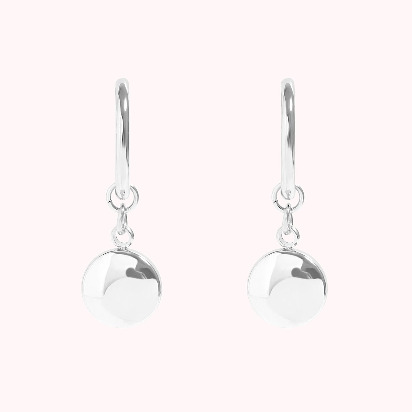 Circle Coin Pendant Earrings