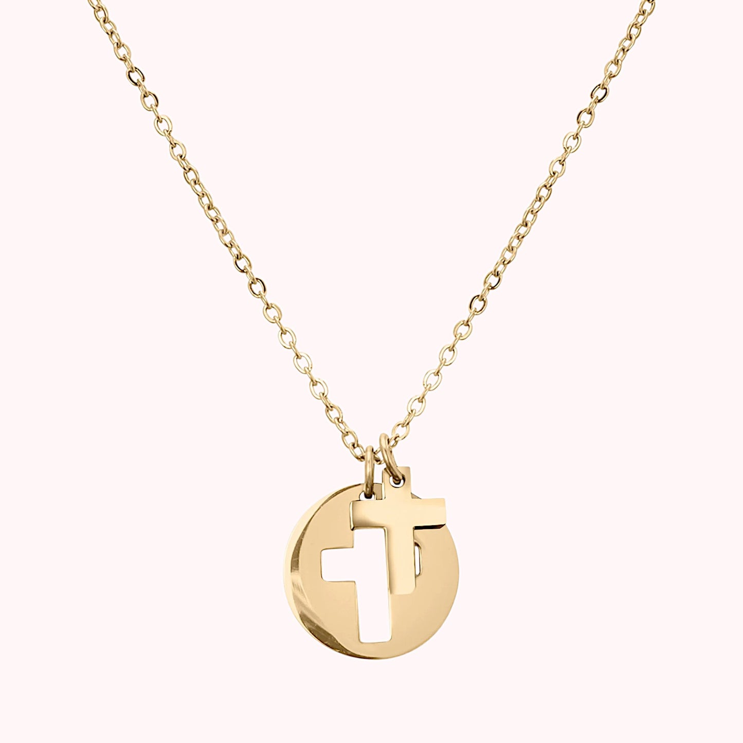 Cross Cutout Necklace