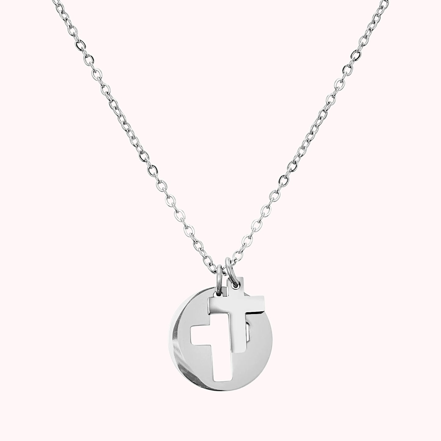 Cross Cutout Necklace