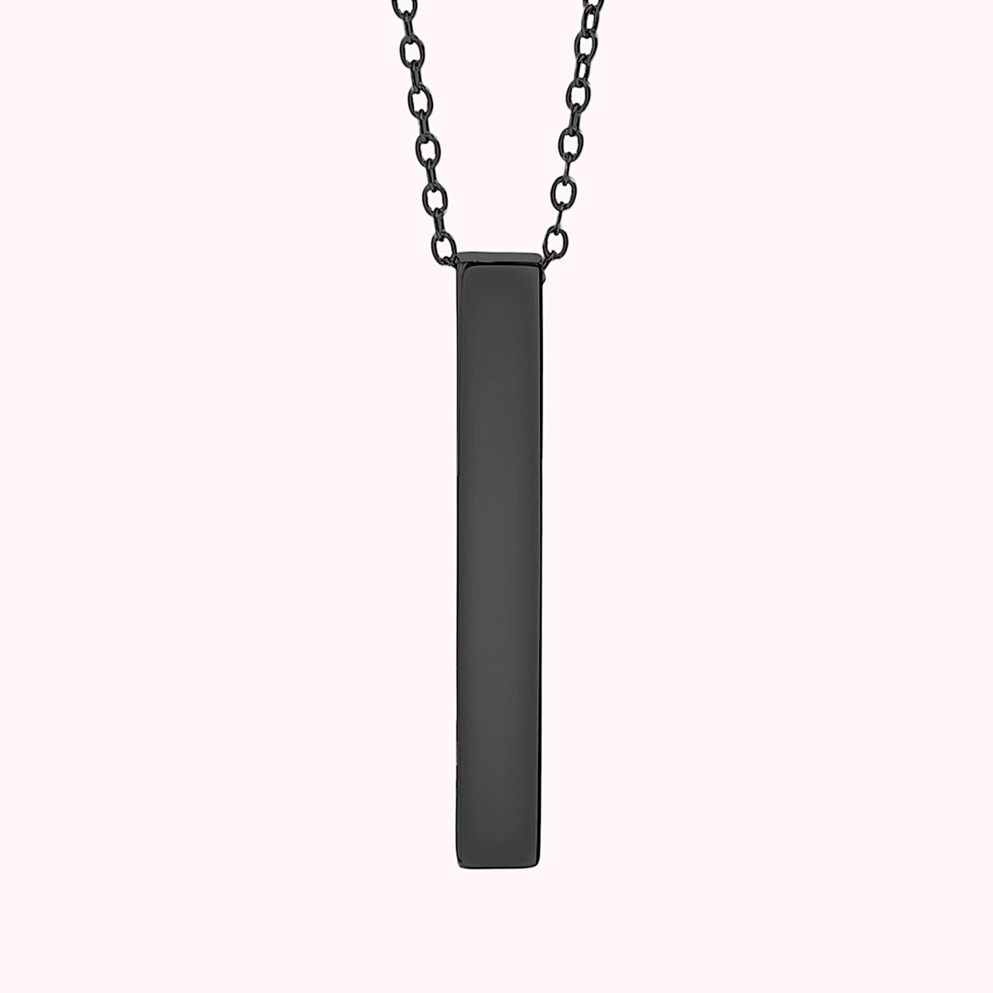 Large 4-Sided Vertical Bar Necklace