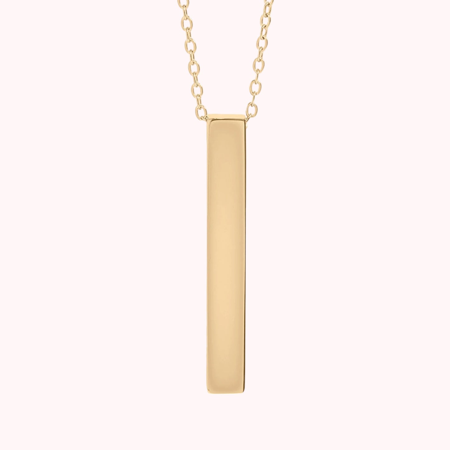 Large 4-Sided Vertical Bar Necklace