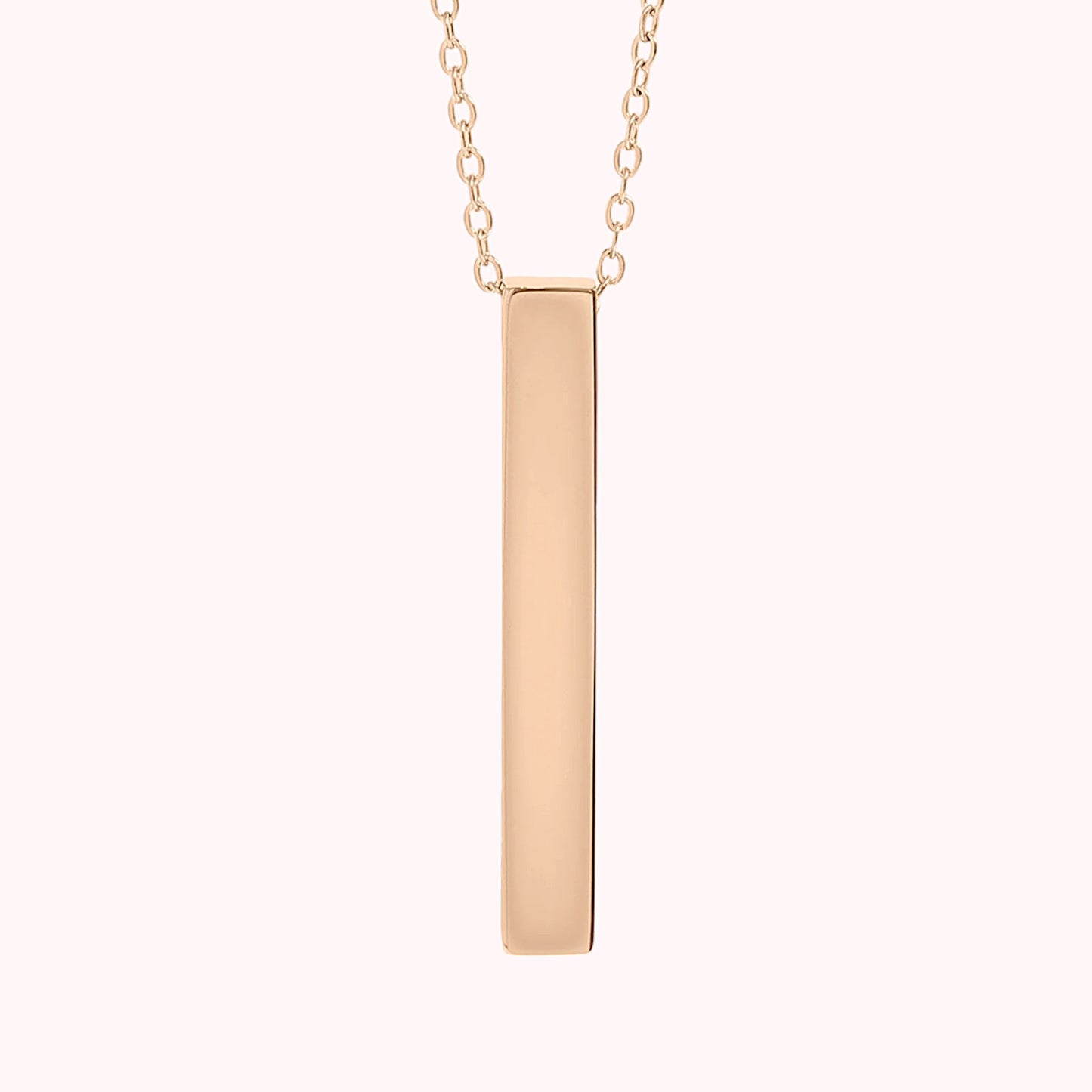 Large 4-Sided Vertical Bar Necklace