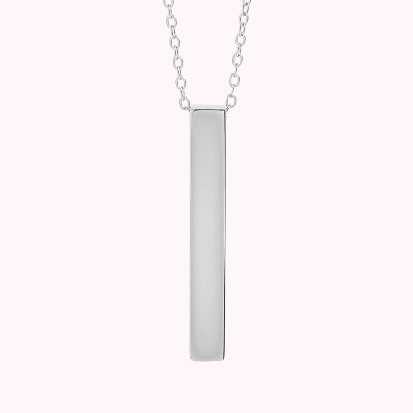 Large 4-Sided Vertical Bar Necklace