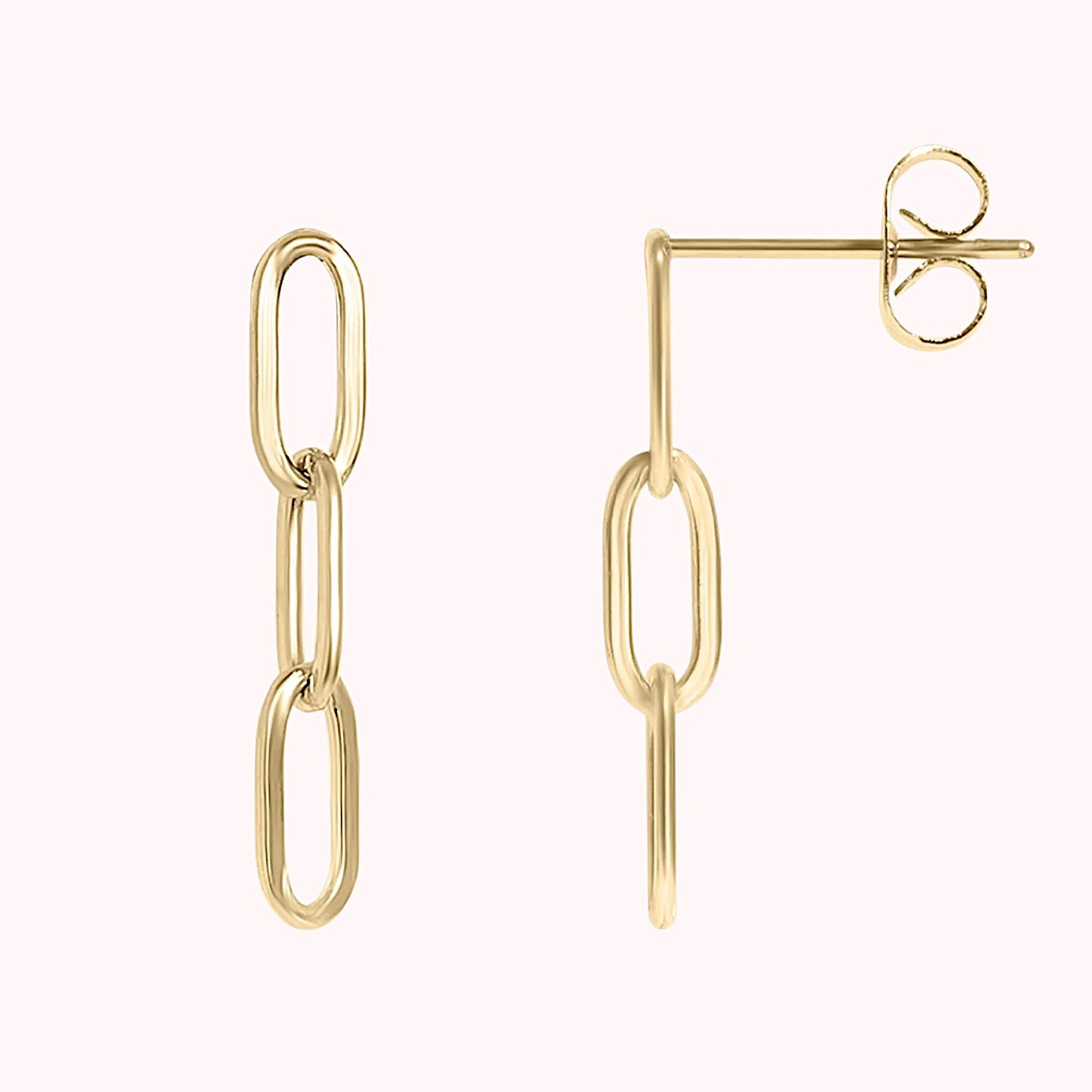 Paperclip Link Earrings
