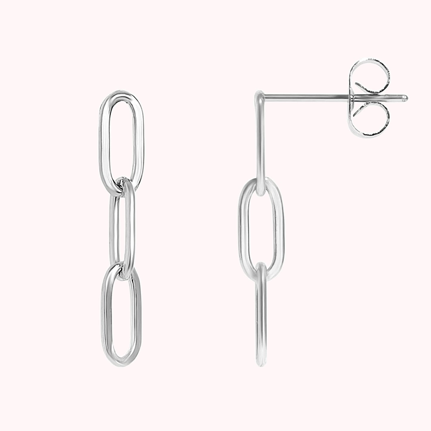 Paperclip Link Earrings