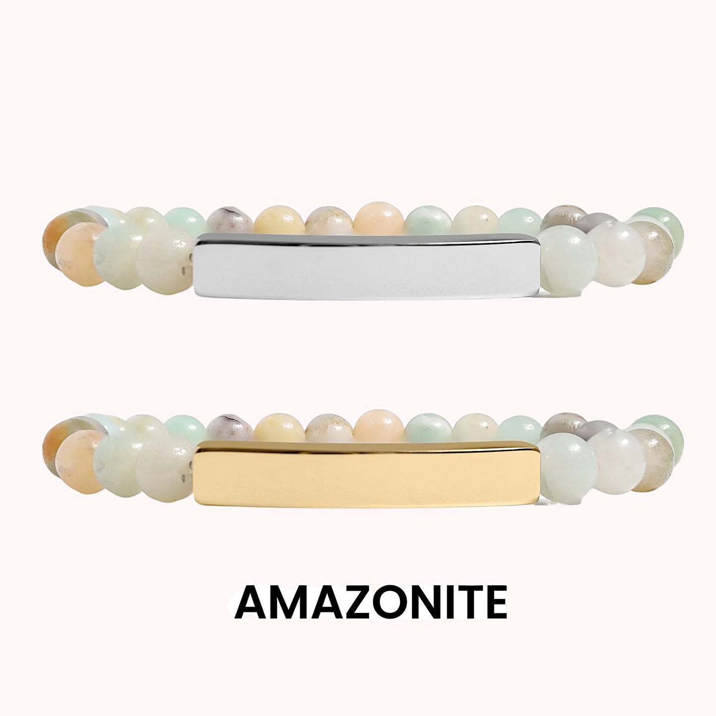 Semi-Precious Natural Stone Stretch Bracelet