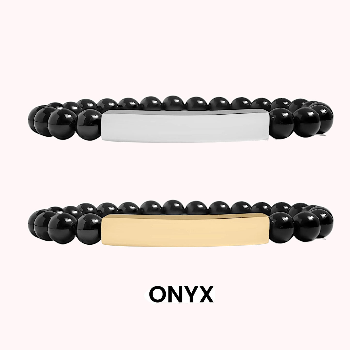 Semi-Precious Natural Stone Stretch Bracelet