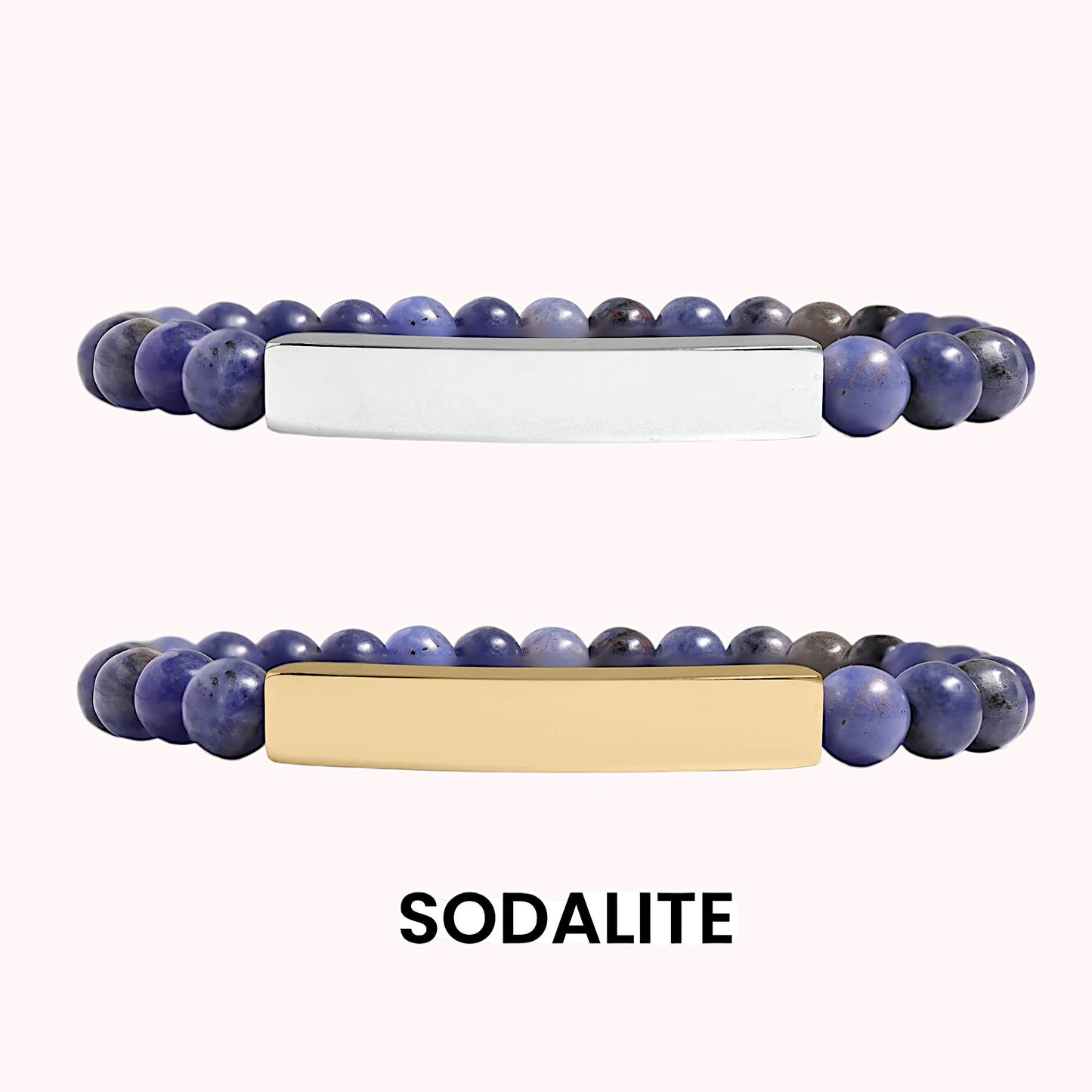 Semi-Precious Natural Stone Stretch Bracelet