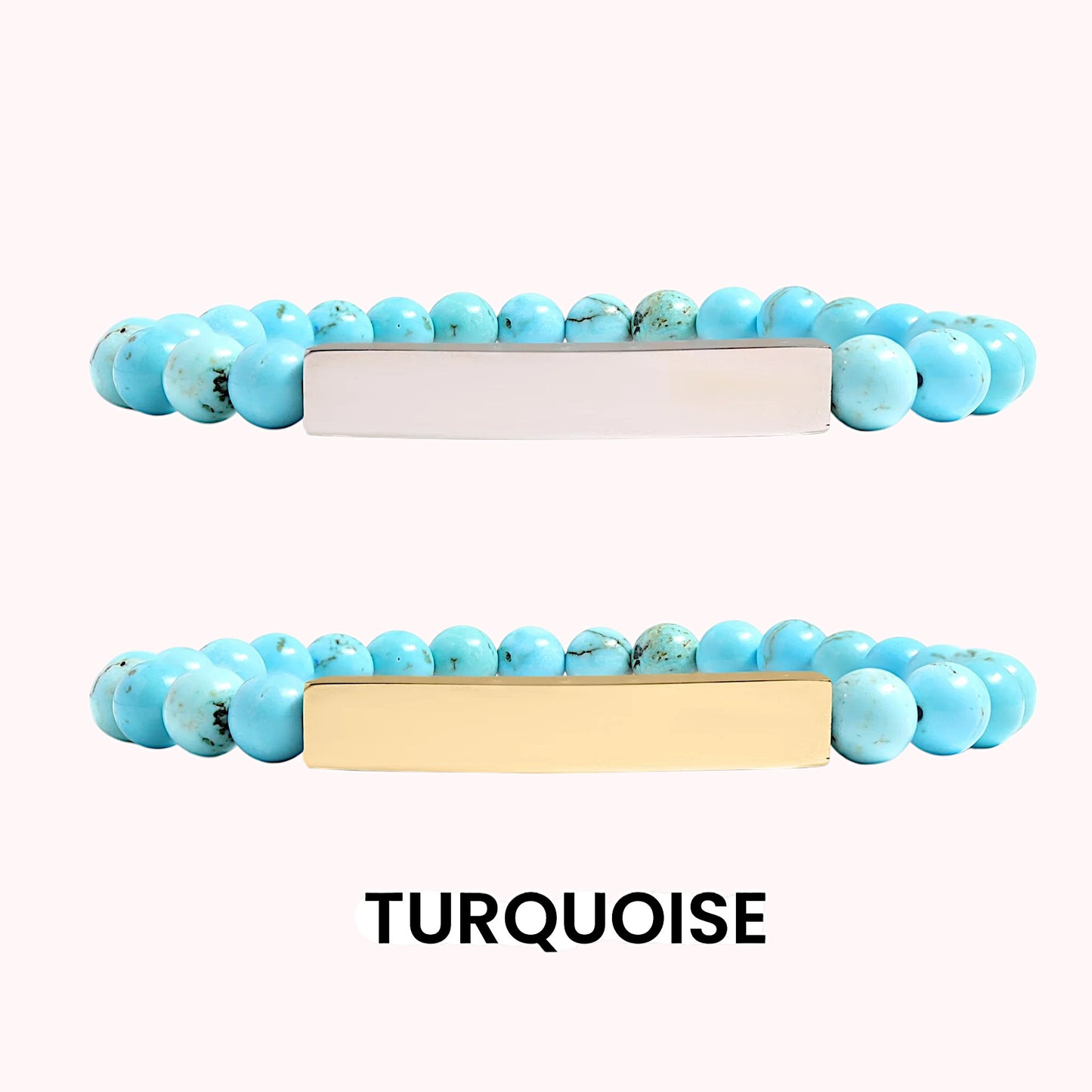 Semi-Precious Natural Stone Stretch Bracelet