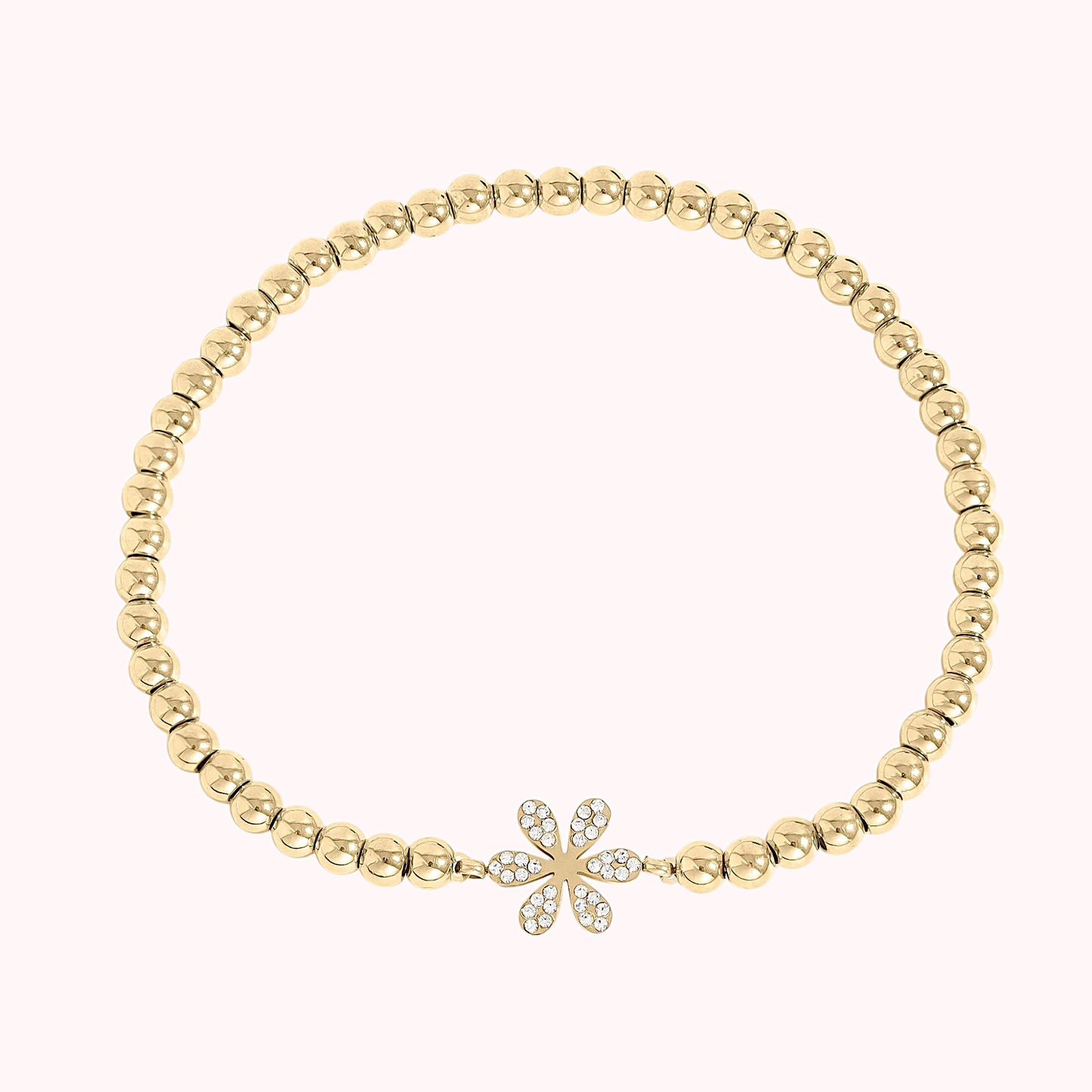 Stackable Flower Beaded Stretch Bracelet