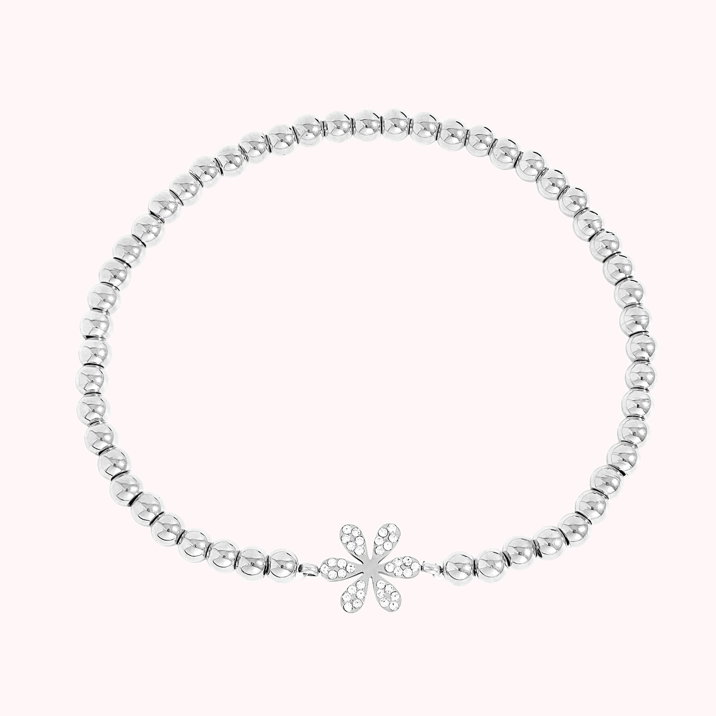 Stackable Flower Beaded Stretch Bracelet