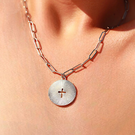 Faithful Radiance Paperclip Chain Necklace