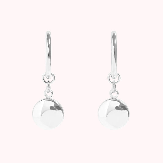Circle Coin Pendant Earrings