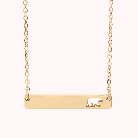 Bear Bar Necklace